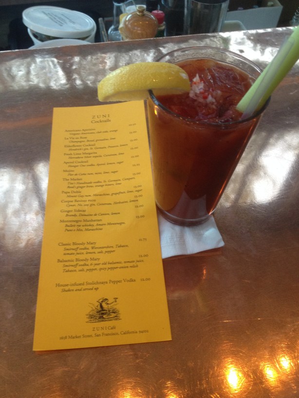 Zuni Cafe Balsalmic Bloody Mary